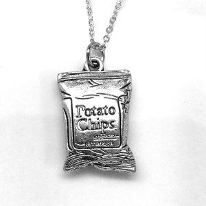 Potato Chips Charm Necklace